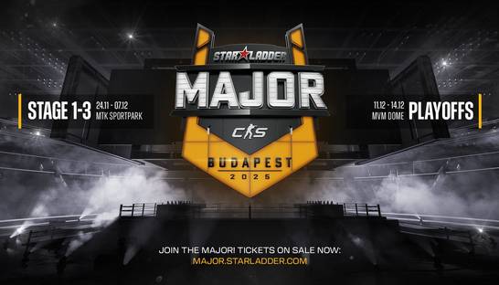 StarLadder Украины во главе второго мейджора CS2 2025 в Будапеште