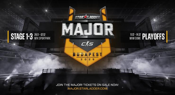 StarLadder Украины во главе второго мейджора CS2 2025 в Будапеште