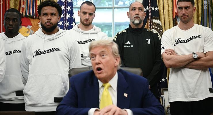Ювентус в Белом доме: Веа в смущении после неожиданной встречи с Трампом