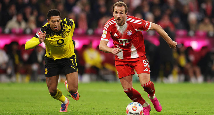 Бавария обыгрывает Боруссию в напряженном матче: 2:1
