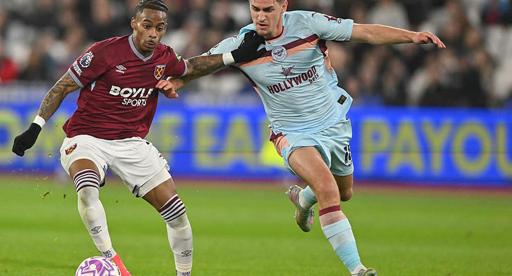 Брентфорд доминирует над Вест Хэмом: Ярмолюк в стартовом составе