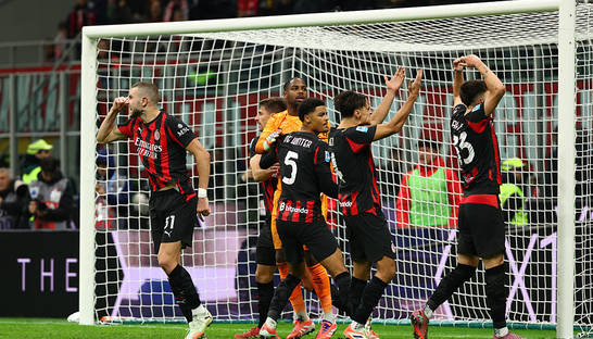 Милан обыгрывает Рому в напряженном матче Серии A: 1:0