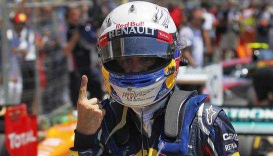 Третий подряд. Феттель завоевал поул на Гран-при Европы