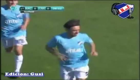 В стиле Баслера. Альваро Рекоба забивает за Насьональ