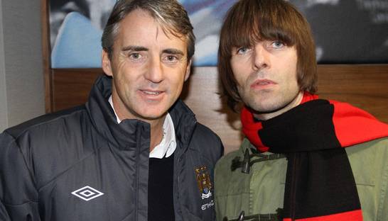 Манчини: После победы в АПЛ Лиам Галлахер поцеловал меня в губы