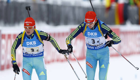 Биатлон: Украина вторая в женской эстафете в Хохфильцене
