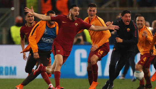 Рома разгромила Барселону и вышла в полуфинал Лиги чемпионов