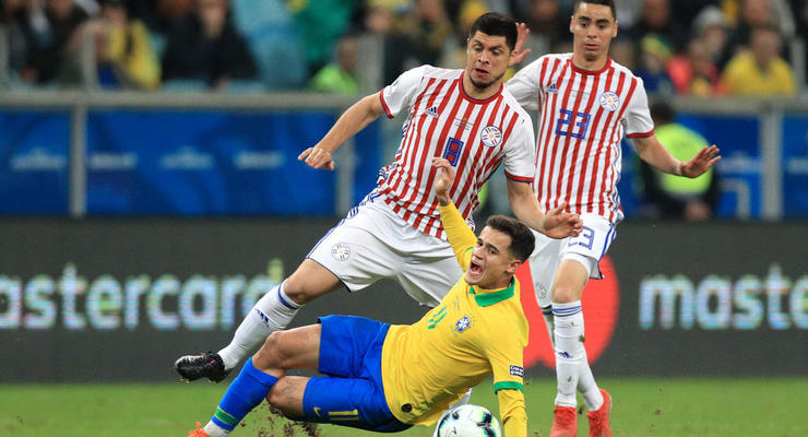 Бразилия - Парагвай 0:0 (4:3 по пен.) видео серии пенальти и обзор матча Кубка Америки