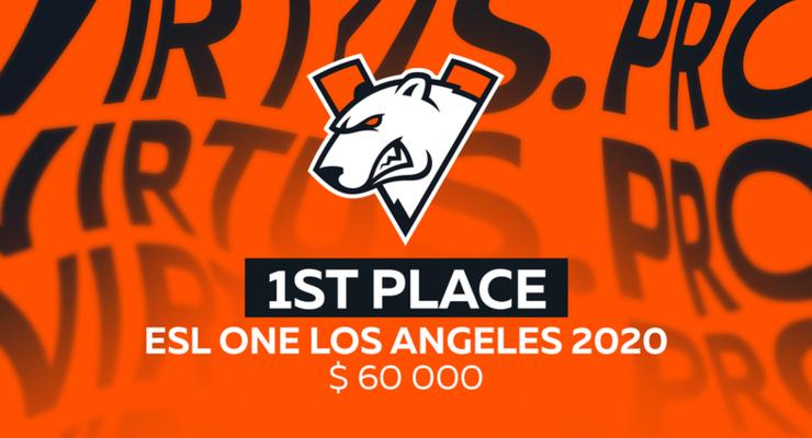 Virtus.pro обыграла OG и стала победителем ESL One Los Angeles 2020