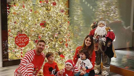 Пижамная вечеринка: жена Месси поделилась трогательным снимком, поздравив с Рождеством