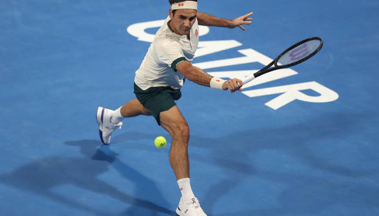 Роджер Федерер — Николоз Басилашвили: видеообзор четвертьфинала Qatar ExxonMobil Open