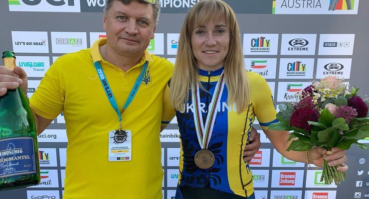 Украинка Попова выиграла бронзовую медаль чемпионата мира по МТБ