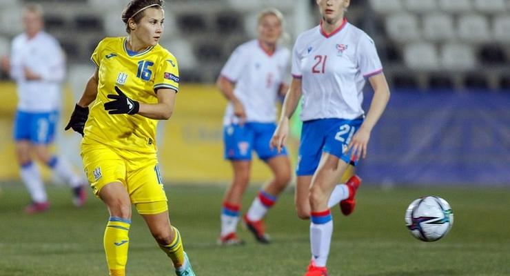 Женская сборная Украины крупно обыграла команду Фарерских Островов