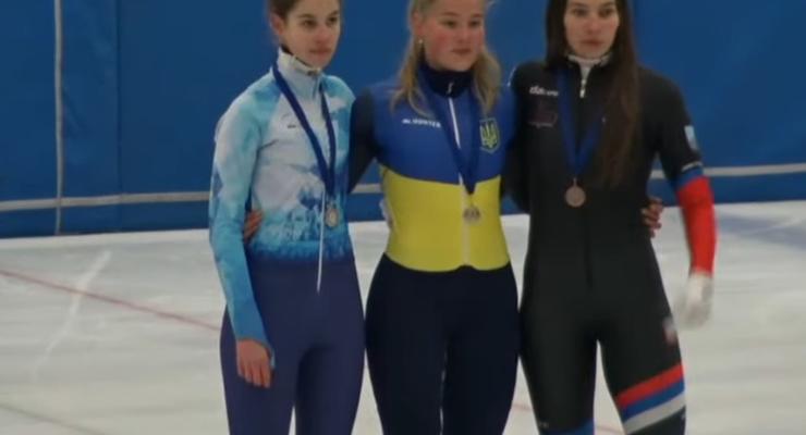 Украинка Репецкая выиграла золото турнира по шорт-треку в Венгрии