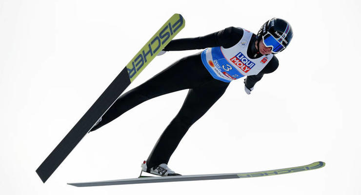 Украинец Мазурчук принял участие в тренировке по лыжному двоеборью