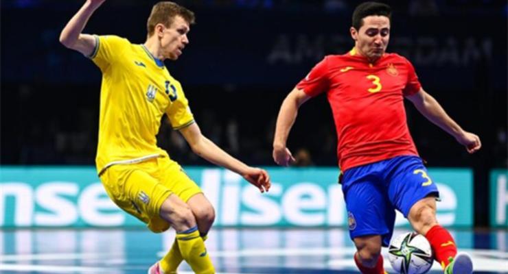 Сборная Украины уступила Испании в матче за бронзовые медали Евро-2022