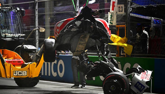 Мик Шумахер попал в серьезную аварию во время квалификации Гран-при Саудовской Аравии