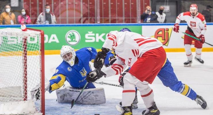 Украина - Польша 2:3 Видео голов и обзор матча ЧМ по хоккею