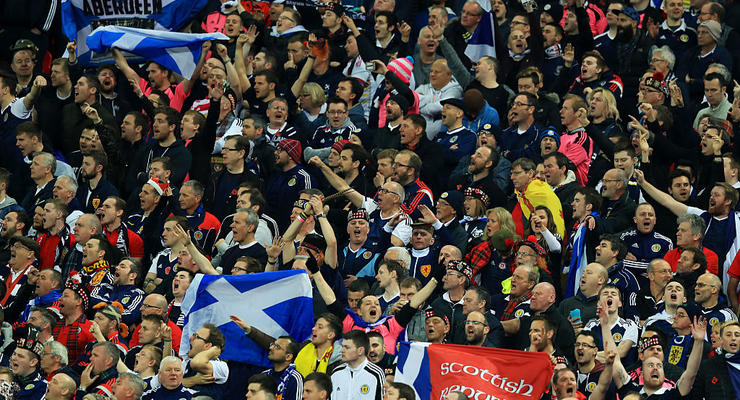Фанаты сборной Шотландии будут петь гимн Украины в матче отбора