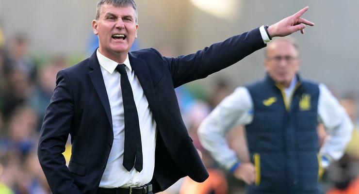 Тренер сборной Ирландии: Моя команда не заслуживала поражения в матче с Украиной