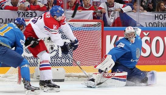 ЧМ по хоккею: Чехия уверенно обыгрывала Казахстан