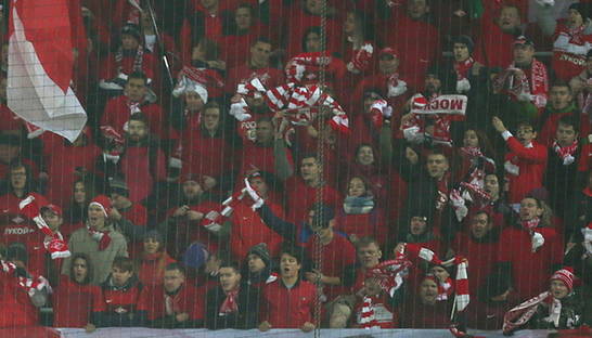 Фанаты Спартака поддержали Федора Емельяненко