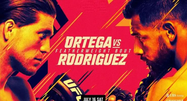 Ортега получил травму и проиграл Родригесу в первом раунде на турнире UFC Лонг-Айленд