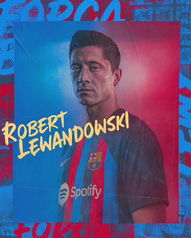 Роберт Левандовські - гравець Барселони / fcbarcelona.com