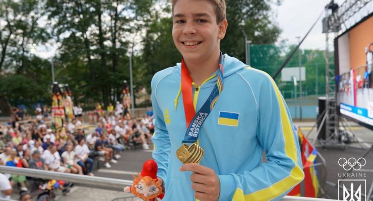 Украинский пловец завоевал золото на Европейском юношеском олимпийском фестивале-2022