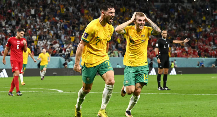 ЧМ-2022. Группа D: Австралия вышла в плей-офф, победив Данию, Тунис минимально обыграл Францию