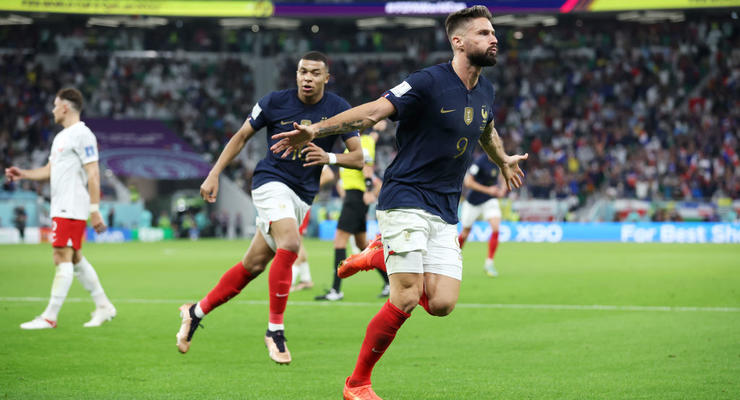 Польща їде додому: дубль Мбаппе та історичний гол Жиру вивели Францію до чвертьфіналу ЧС-2022