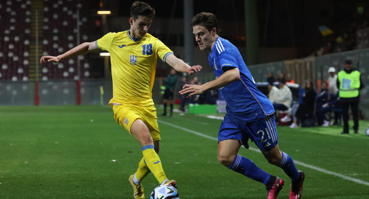 Молодежная сборная Украины в результативном матче уступила Италии