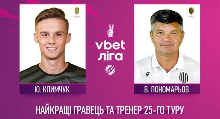 Климчук и Пономарев стали лучшим игроком и тренером 25-го тура УПЛ