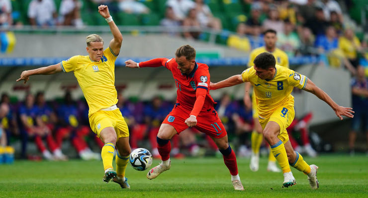 Украина - Англия: видео голов матча квалификации ЧЕ-2024