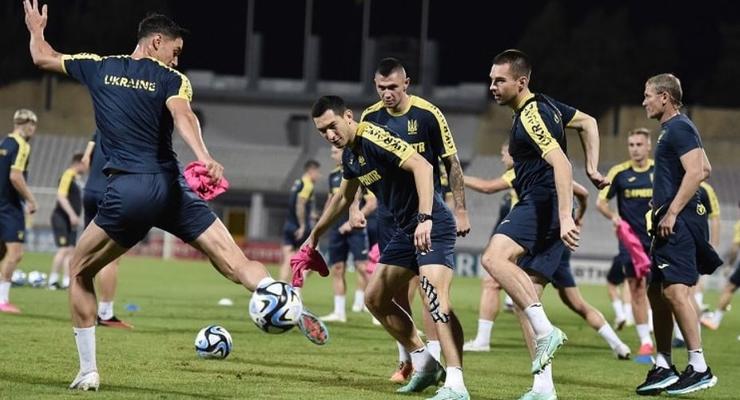 Сборная Украины в полном составе провела тренировку перед матчем с Мальтой