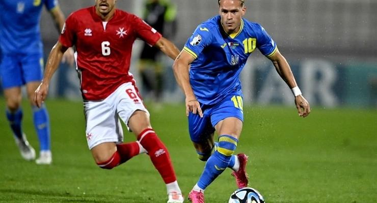 Украина обыграла Мальту в квалификации Евро-2024