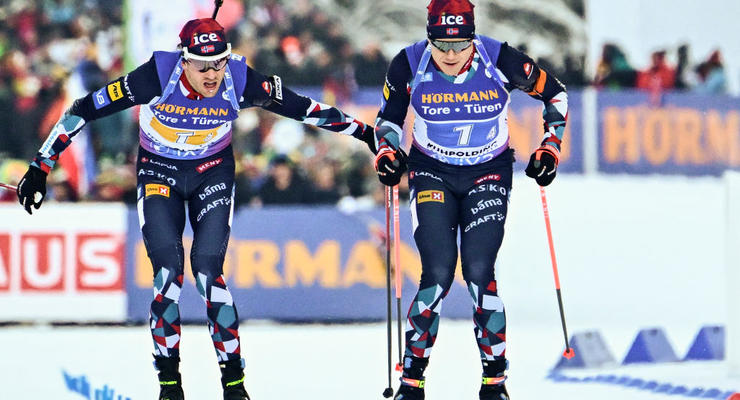 Биатлон: Норвегия в четвертый раз подряд выиграла мужскую эстафету, украинцы провалились