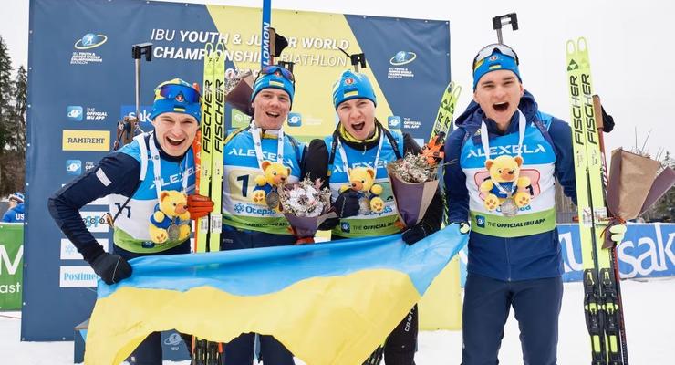 Украинцы стали призерами юниорского чемпионата мира по биатлону в эстафете