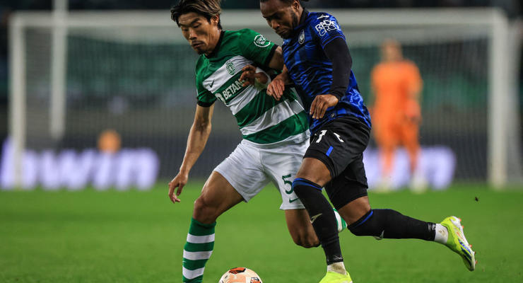 Спортинг и Аталанта сыграли вничью в первом матче 1/8 финала Лиги Европы