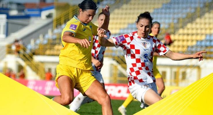 Женская сборная Украины минимально уступила Хорватии