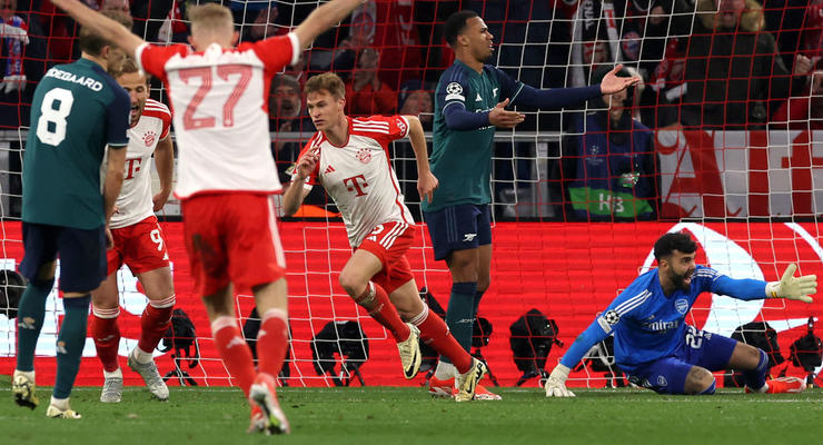 Победный гол Киммиха в обзоре матча Бавария - Арсенал в Лиге чемпионов