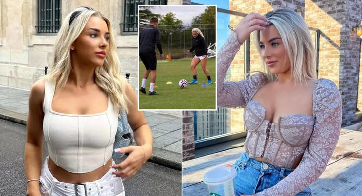 Английская футболистка и модель сайта для взрослых порадовала подписчиков обольстительным нарядом