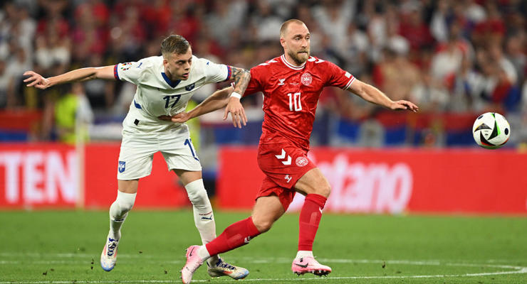 Плей-офф для Дании и вылет Сербии: видео лучших моментов матча Евро-2024