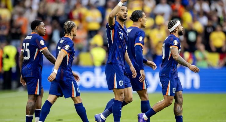 Нидерланды разгромили Румынию и вышли в четвертьфинал Евро-2024