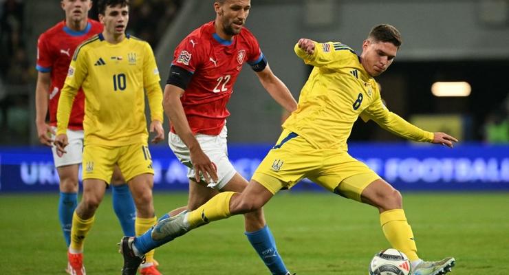 Украина - Чехия: статистика матча