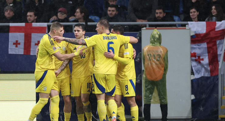 Грузия - Украина 1:1 видео голов и обзор матча Лиги наций